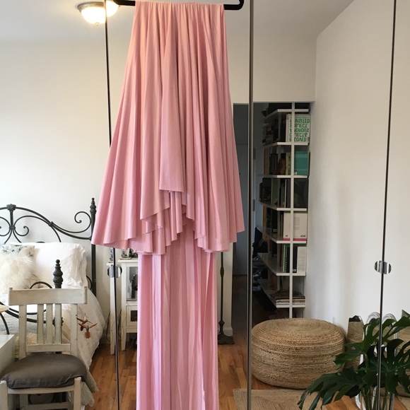 RARE Butter By Nadia Tarr Pink Infinity Wrap Dress - Picture 4 of 8